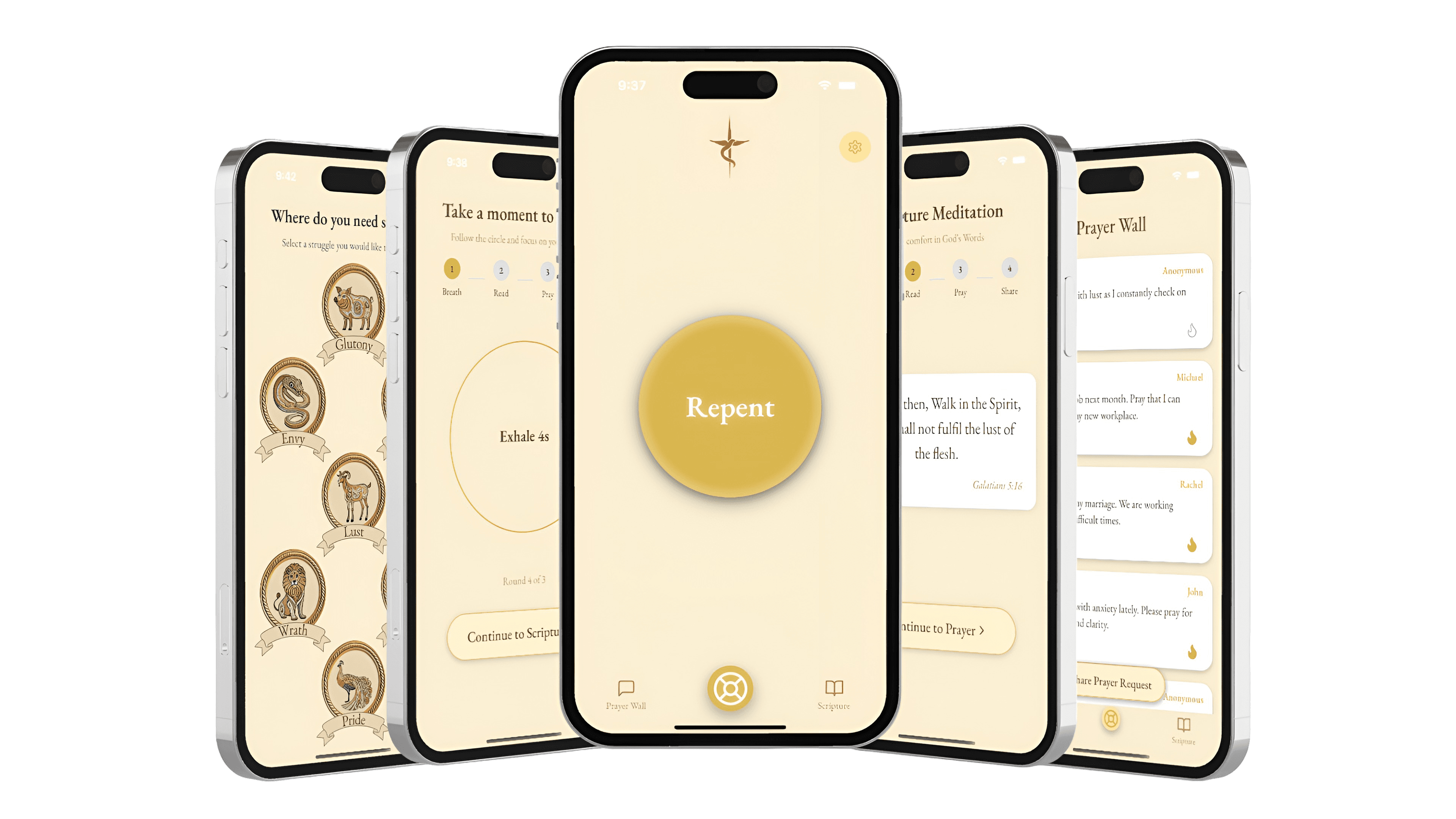 Repent app devices showcase